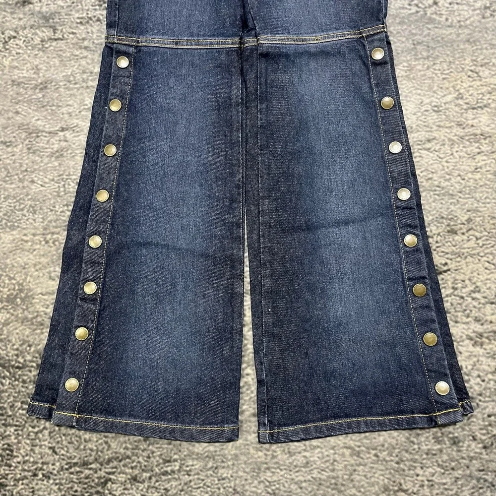 Polo Jeans Co. Womens 6 (30x32) Blue Stretch Bootcut W/ Snaps Western Low Rise - Picture 5 of 16